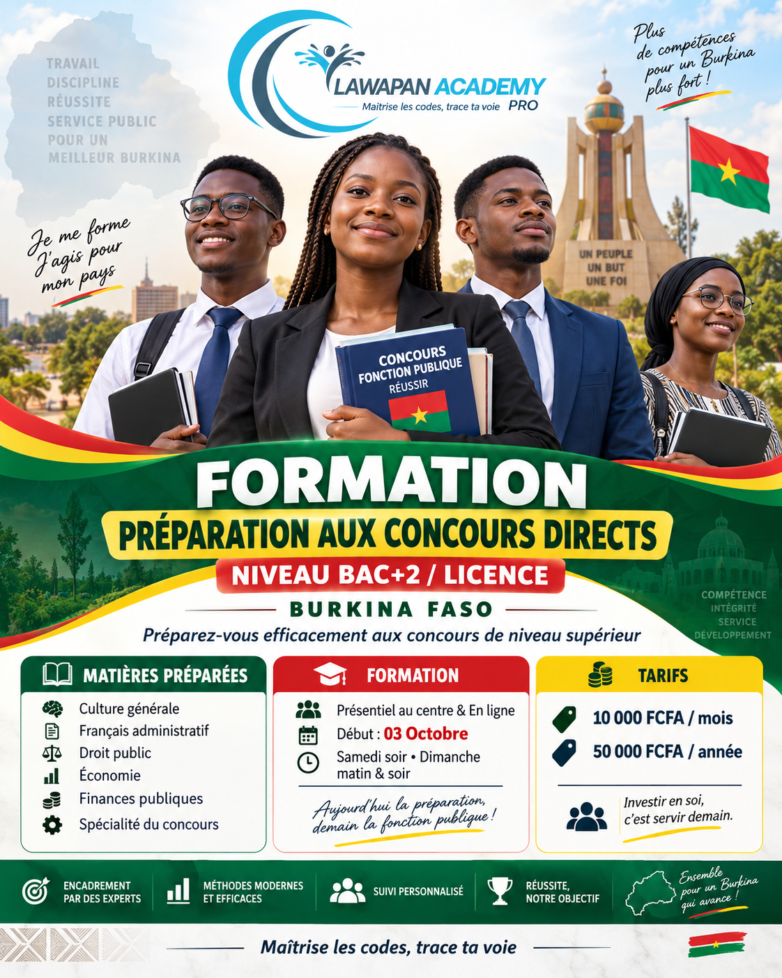 Concours directs niveaux LICENCE