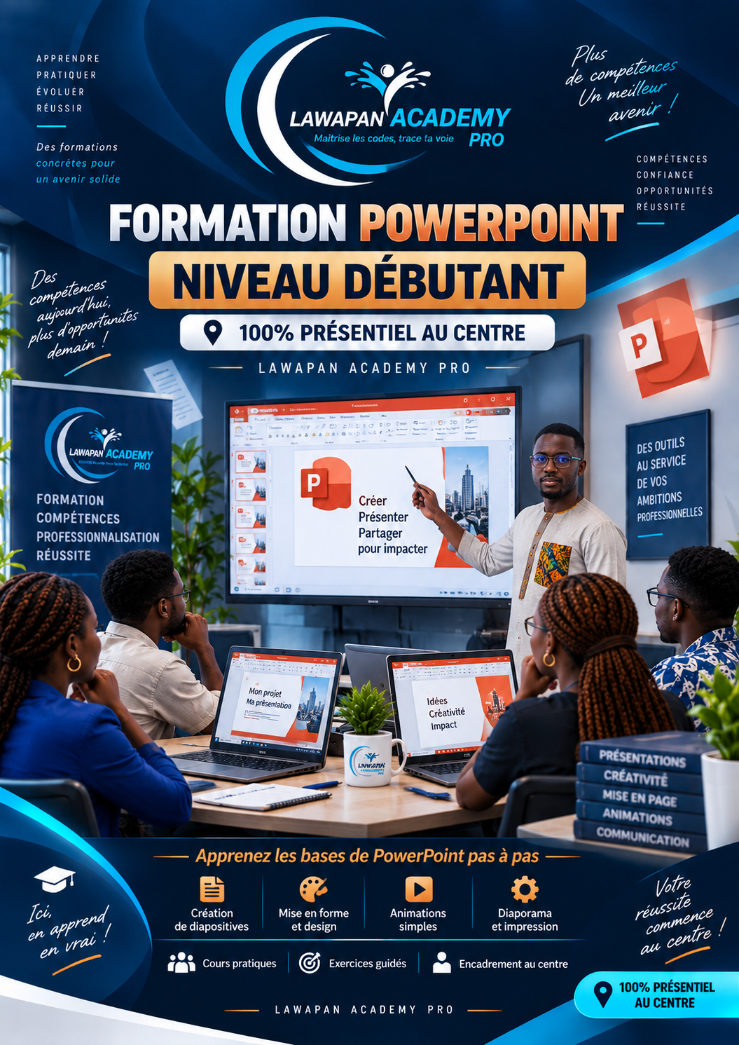 PowerPoint Débutant - au centre
