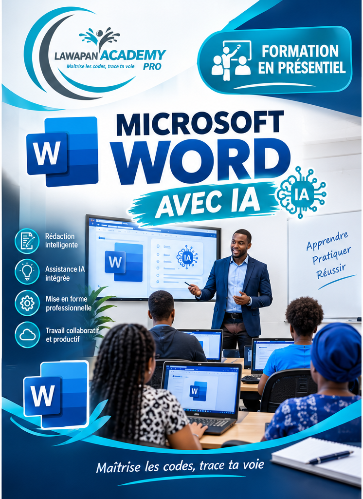 Microsoft Word avec IA - au centre